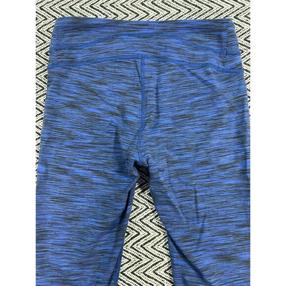Lucy Women's Blue Striped Full-Length Leggings S Performance Activewear - Picture 5 of 5